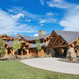 Latewood Finished Log Home - Wyoming
