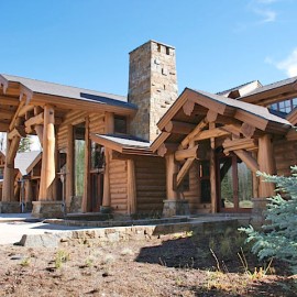 Latewood Finished Log Home - Wyoming