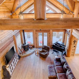 Texas Handcrafted Log Home