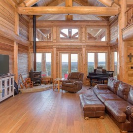 Texas Handcrafted Log Home