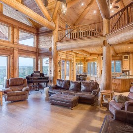 Texas Handcrafted Log Home