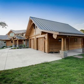 Texas Handcrafted Log Home