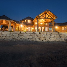 Texas Handcrafted Log Home