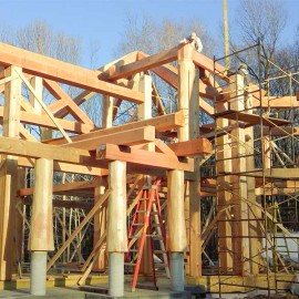 Kansas Handcrafted Log Home