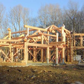 Kansas Handcrafted Log Home