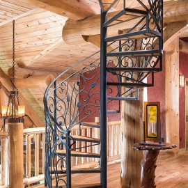 New Mexico Handcrafted Log Home