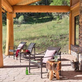 New Mexico Handcrafted Log Home