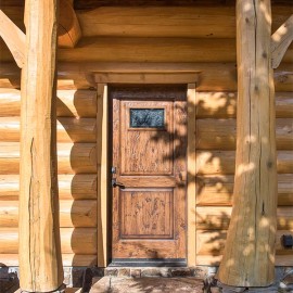 New Mexico Handcrafted Log Home
