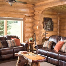 New Mexico Handcrafted Log Home
