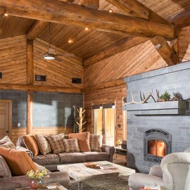New Mexico Handcrafted Log Home