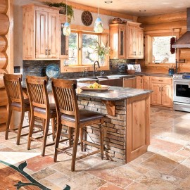 New Mexico Handcrafted Log Home