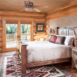 New Mexico Handcrafted Log Home