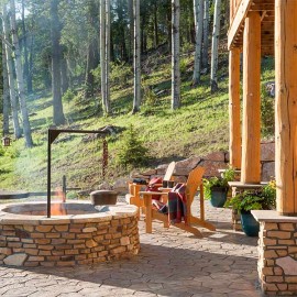New Mexico Handcrafted Log Home