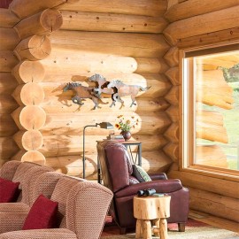 New Mexico Handcrafted Log Home