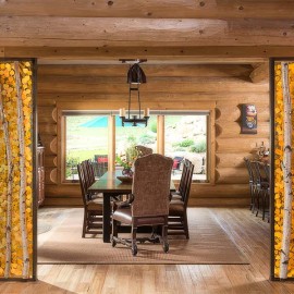 New Mexico Handcrafted Log Home