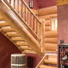 New Mexico Handcrafted Log Home