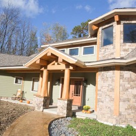Pennsylvania Handcrafted Log Home