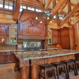 Latewood Finished Log Home - Wyoming