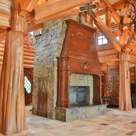 Latewood Finished Log Home - Wyoming