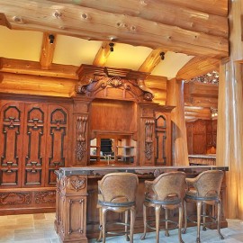 Latewood Finished Log Home - Wyoming