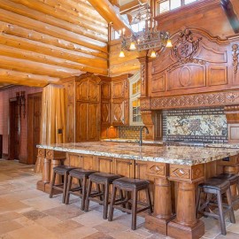 Latewood Finished Log Home - Wyoming