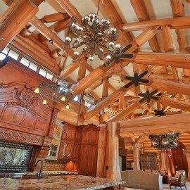 Latewood Finished Log Home - Wyoming