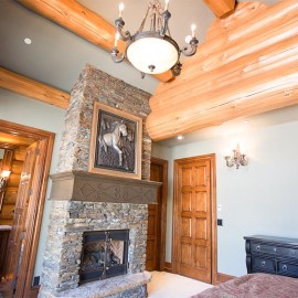Latewood Finished Log Home - Wyoming