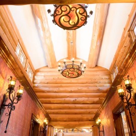 Latewood Finished Log Home - Wyoming