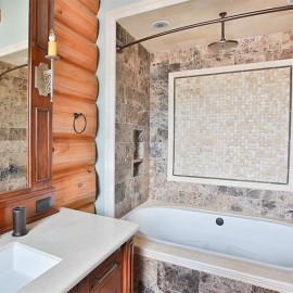 Latewood Finished Log Home - Wyoming