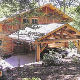 Blue Ridge Colorado - Log Home Entrance