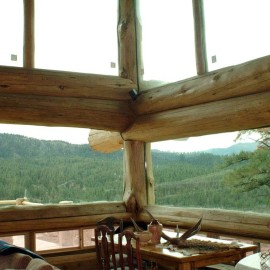 Cascade Handcrafted Log Homes - Malone - Interior - Prow View