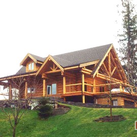 Chilliwack Log Home Douglas Fir