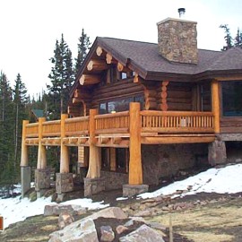 Custom Built Log Rancher With Large Deck