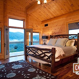 Falling Waters Lodge - Bedroom 3 with private deck
