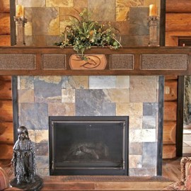Flying Horse Ranch and Fishing Lodge - Bedroom Fireplace