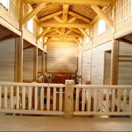 Flying Horse Ranch and Fishing Lodge - Horse Barn Post and Beam