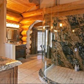 Flying Horse Ranch and Fishing Lodge - Master Bathroom and Shower