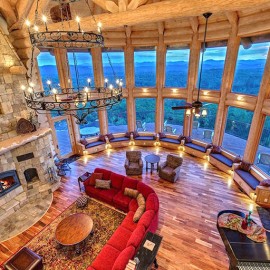 Spyglass Executive Lodge - Georgia - 2nd Floor Balcony View of Lounge