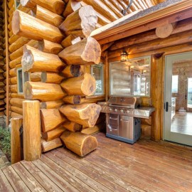 Spyglass Executive Lodge - Georgia - Rear Timber Deck