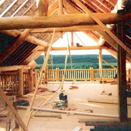 Yokanga Fly Fishing Lodge - Loft Being Roofed and Finished