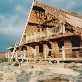 Yokanga Fly Fishing Lodge - Log Shell in Place