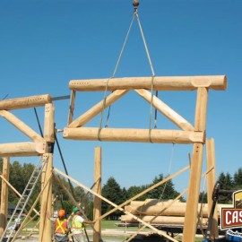 Squiala First Nation Longhouse - 30 Ton Crane Positioning Truss