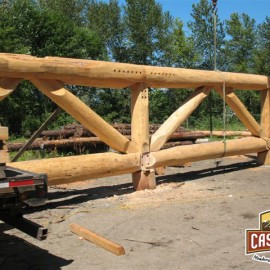 Squiala First Nation Longhouse - 8 Feet Tall Warren Trusses