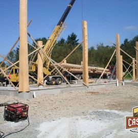 Squiala First Nation Longhouse - Red Cedar Support Posts