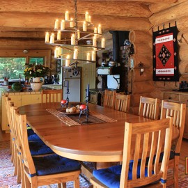 Kitchen and Dining Room - The Lake House