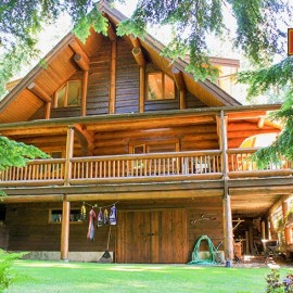 Side View and Decks - The Lake House