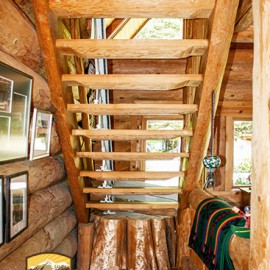Custom Wood Stairs - The Lake House