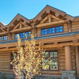 Latewood Finished Log Home - Wyoming