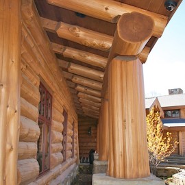 Latewood Finished Log Home - Wyoming