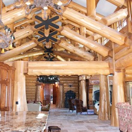 Latewood Finished Log Home - Wyoming